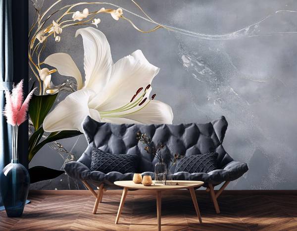 Fototapete Blumen Wohnzimmer Tapete 250 x 175 cm