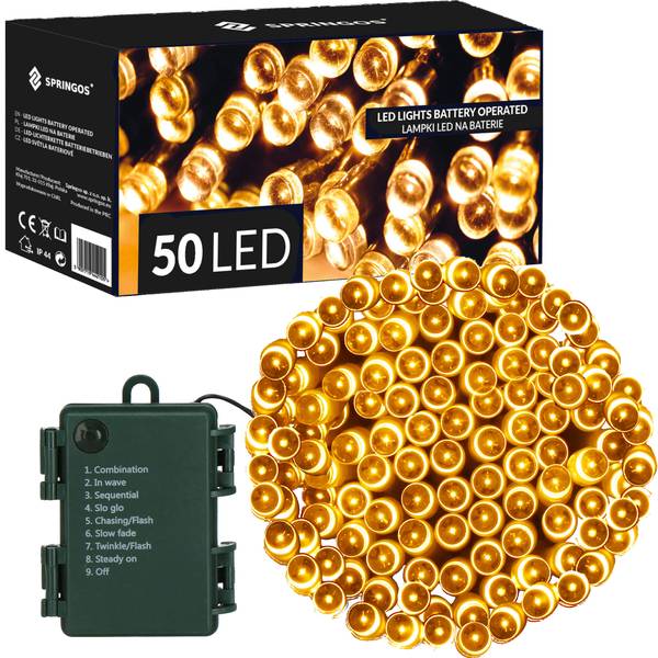 Lichterkette 5.5 m Gold - Kunststoff - 550 x 550 x 550 cm