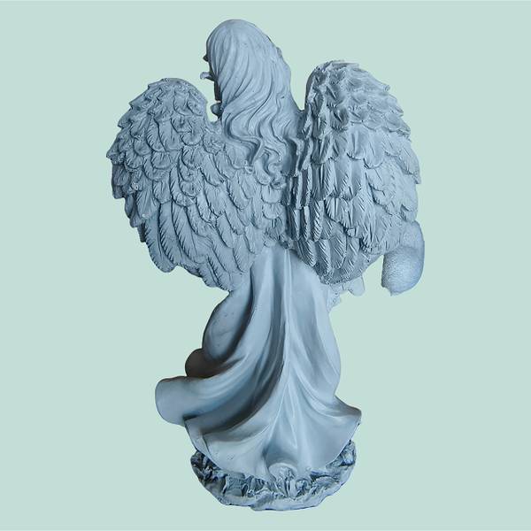 Grand ange funèbre Gris