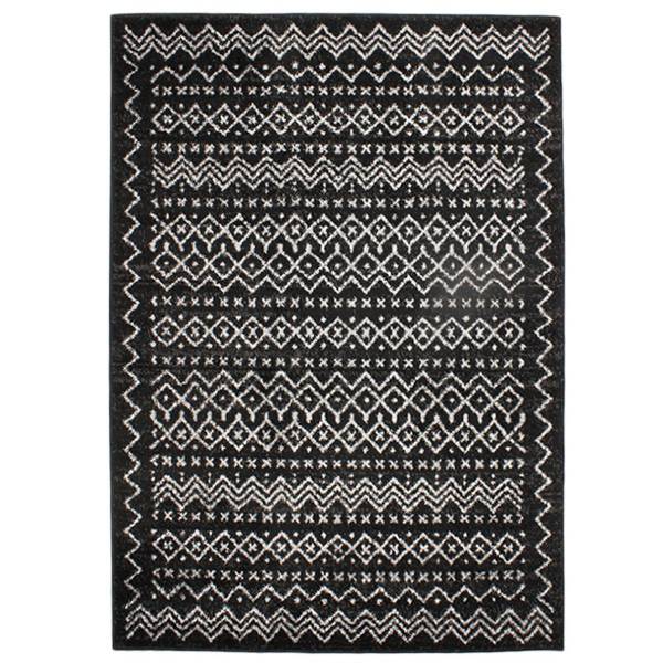 Tapis VENISE Noir - Textile - 133 x 1 x 190 cm