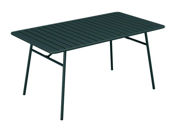 Gartentisch MIRMANDE Grün - Metall - 80 x 75 x 160 cm