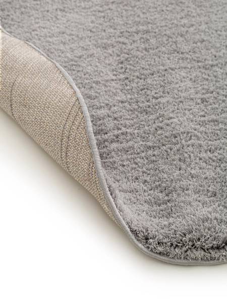 Tapis à poils longs rond Soda Gris - Diamètre : 120 cm