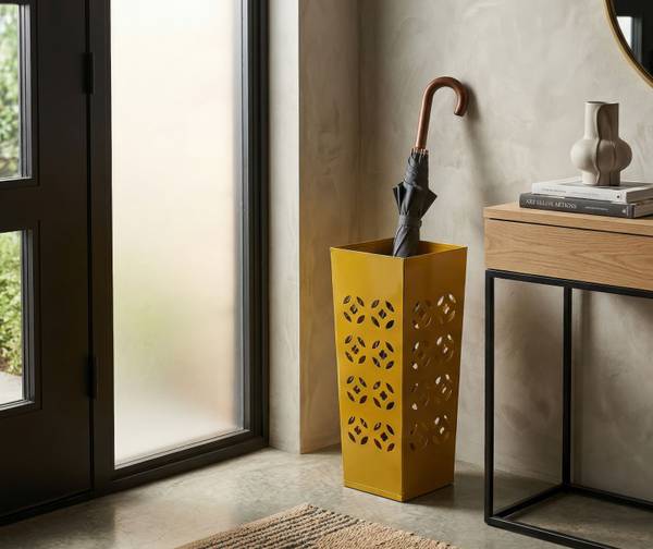 Porte-parapluies Fit Jaune - Métal - 20 x 48 x 20 cm