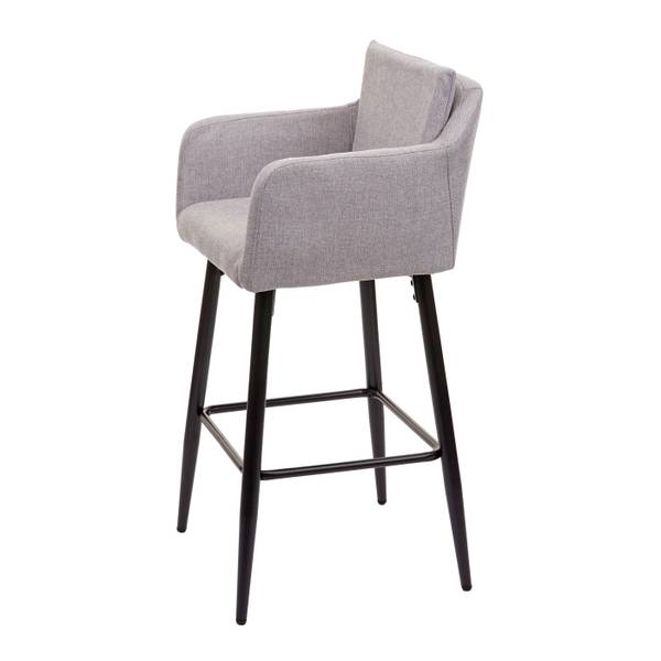 Tabouret de bar H93 (lot de 2) Gris