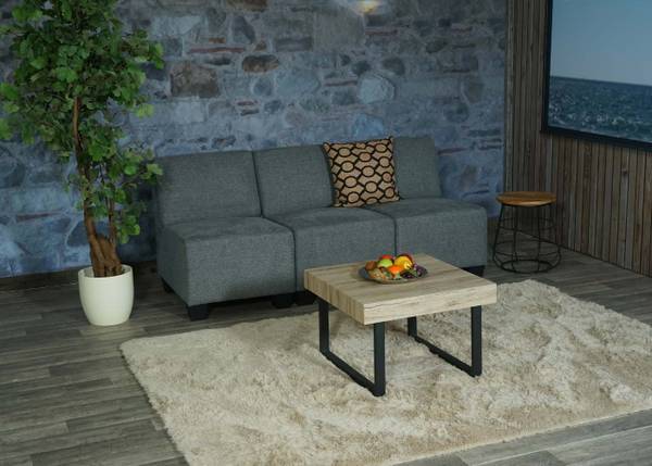 Modular 3-Sitzer Sofa Moncalieri Grau