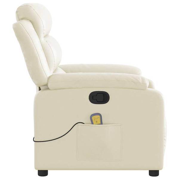 Fauteuil inclinable de massage 3032281-4 Crème - Blanc