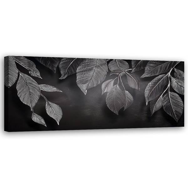 Wandbild minimalismus blätter pflanzen 150 x 50 cm