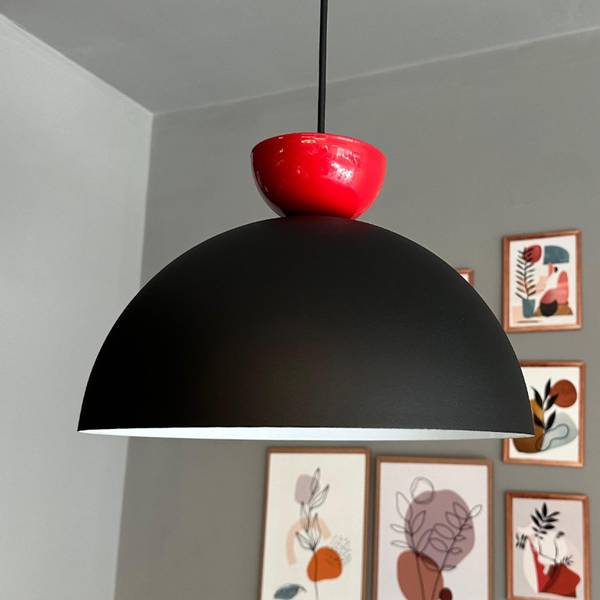 Pendelleuchte KSYimpi Schwarz - Metall - 30 x 25 x 30 cm