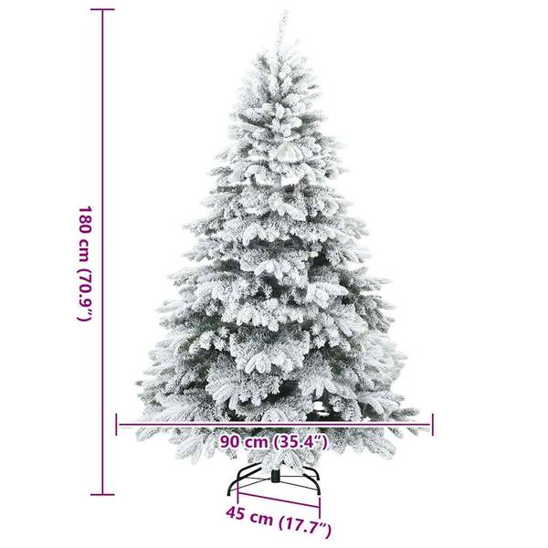 Künstlicher Weihnachtsbaum 3700000069-6 Grün - Rot - Weiß