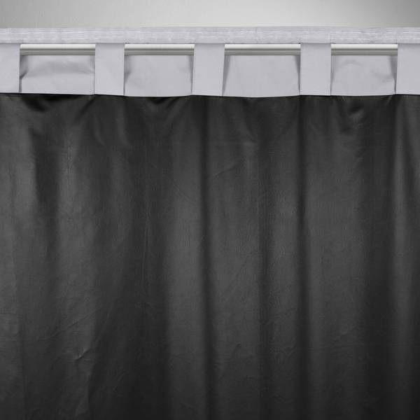 Verdunkelungsvorhang TOM Grau - Textil - 135 x 245 x 1 cm