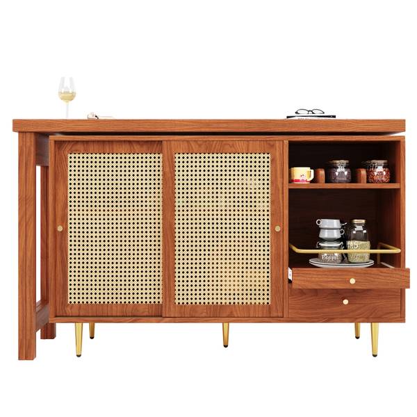 Esstisch lelantos Ⅰ Braun - Holzwerkstoff - 80 x 76 x 187 cm