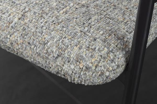 Stuhl NOBLESSE Grau - Chenille - Polyester - 54 x 77 x 62 cm