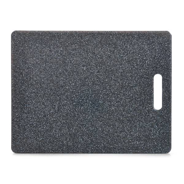 Schneidebrett "Granitoptik", Kunststoff Grau - Kunststoff - 28 x 1 x 37 cm
