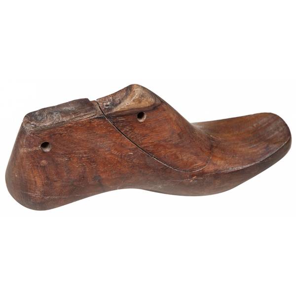Dekorative Schuhleisten Braun - Massivholz - 10 x 15 x 30 cm