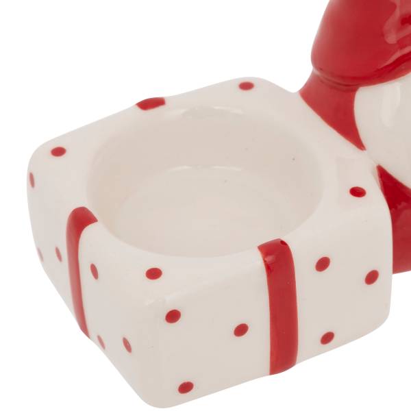 Windlicht Rot - Stein - 10 x 8 x 6 cm