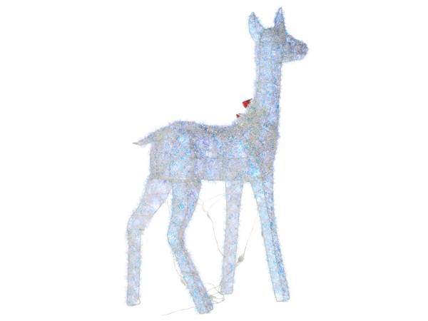 LED-decoratie AURENNE rood - wit - textiel - 90 x 110 x 30 cm