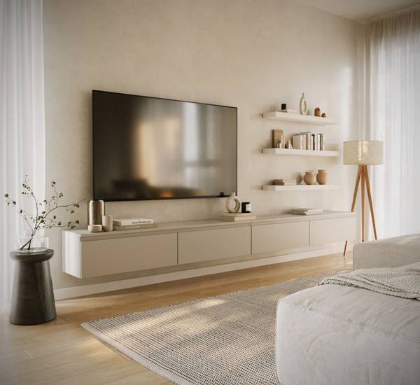 TV-meubel BEMMI taupe