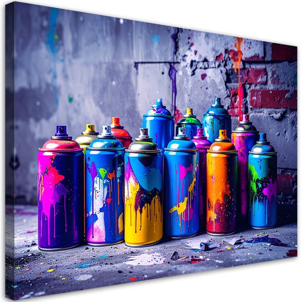 Canvas schilderij Graffiti 60 x 40 cm