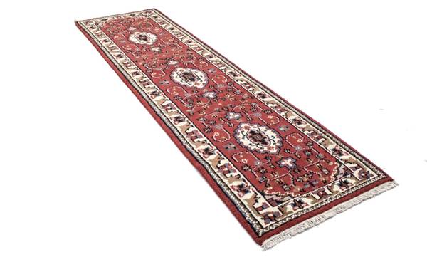 Orientteppich Läufer Shams Rot - Wolle - 80 x 1 x 300 cm