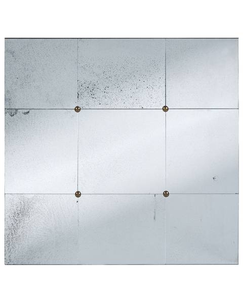 Wandspiegel RIMONT Schwarz - Glas - 80 x 80 x 2 cm