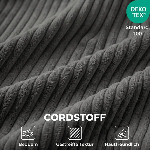 Bodenstuhl 83B-898V00CG Grau - Cord - 70 x 13 x 200 cm