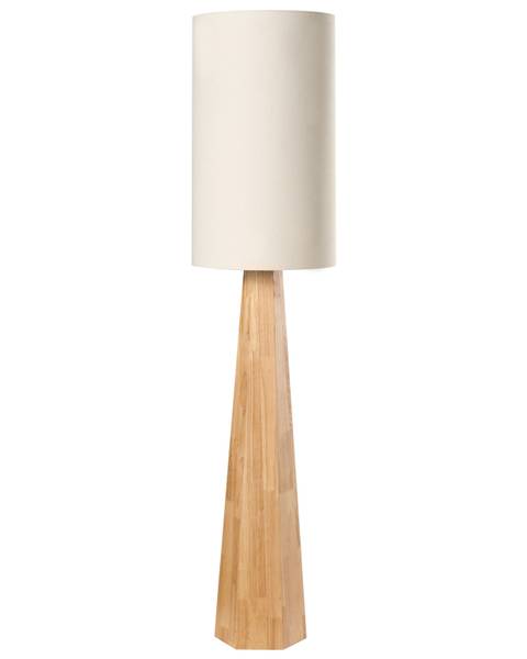 Grande lampe ILALA Beige - Bleu - Bois massif - 30 x 130 x 30 cm