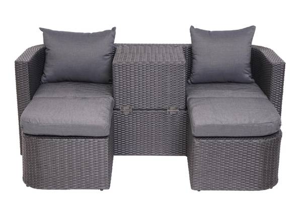 Lounge-Set J37 (4-Teilig) Anthrazit
