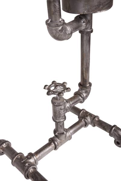 Solar-Leuchte CELLE Silber - Metall - 21 x 57 x 23 cm