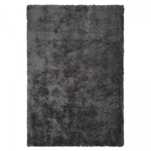 Tapis shaggy BULUT 80x150 tufté noir Noir - Textile - 80 x 4 x 150 cm