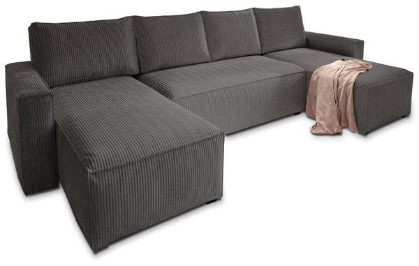 Ecksofa ASPRA Dunkelgrau