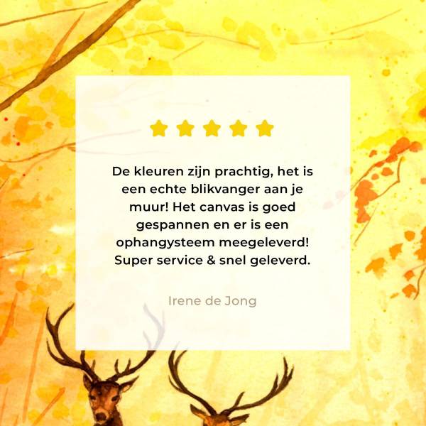 LEINWANDBILD Hirsche 90 x 90 x 90 cm