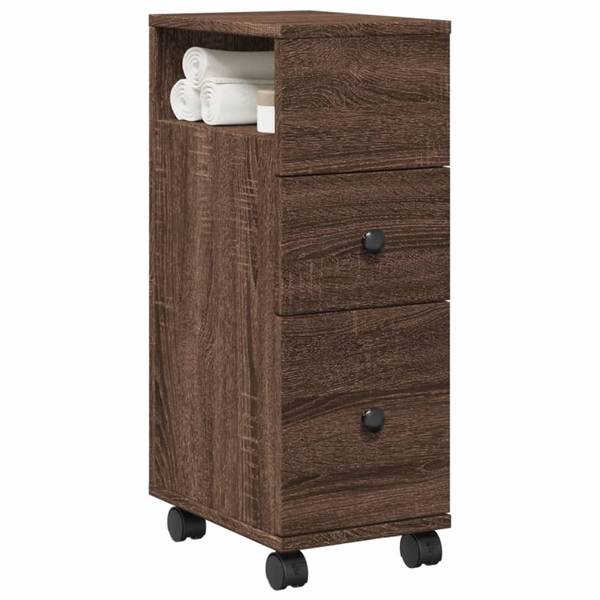 Badezimmerschrank schmal 3043020 Dunkelbraun