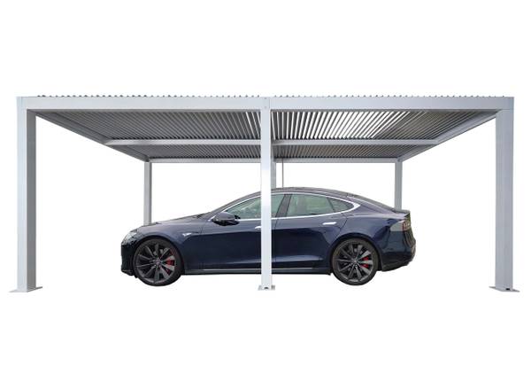 Abri pour voiture L46 Blanc