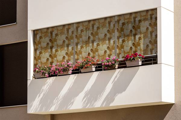 Außenrollo Lama Grex Braun - Textil - 40 x 180 x 1 cm