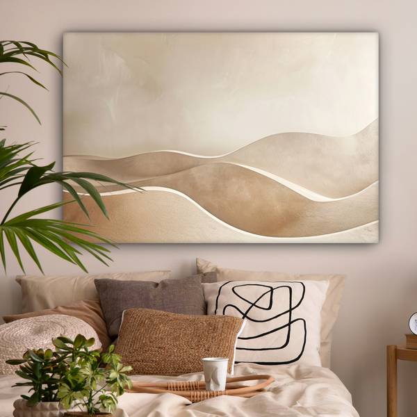 LEINWANDBILD Abstrakte Wellen 150 x 100 cm