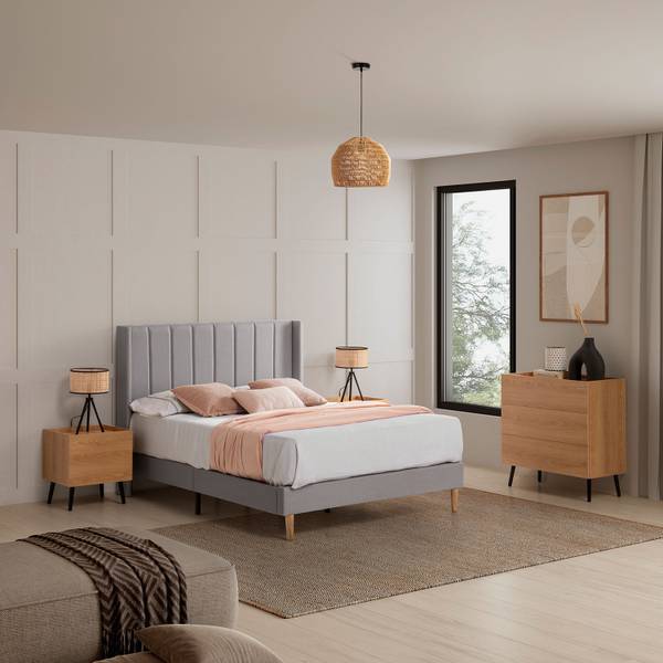 Table de chevet Siren Marron - Bois manufacturé - 40 x 50 x 45 cm