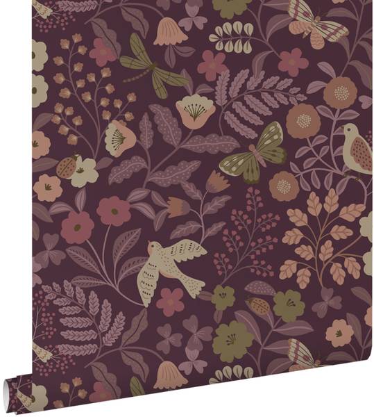 Tapete 131639 Violett - Papier - 53 x 1005 x 53 cm
