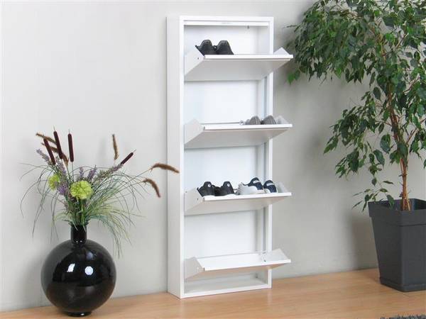 Schuhschrank Pisa Cremeweiß - Weiß