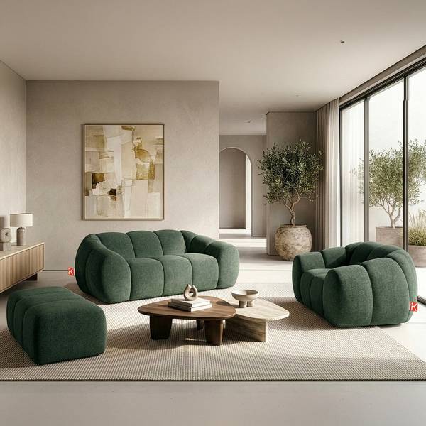Fauteuil FLAVA donkergroen