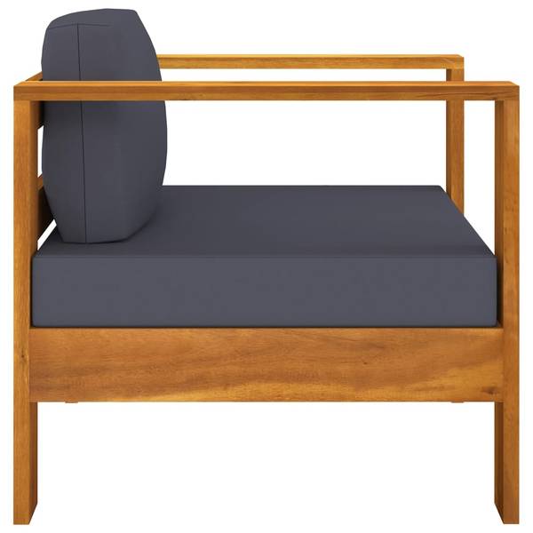 Garten-Lounge-Set 3006534-4 (7-teilig) Grau - Akazie - 60 x 25 x 100 cm