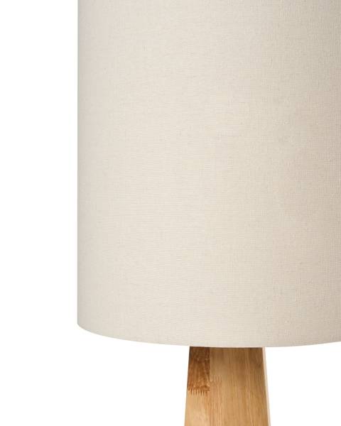 Grande lampe ILALA Beige - Bleu - Bois massif - 30 x 130 x 30 cm