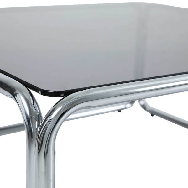 Couchtisch Lewis Schwarz - Klarglas - 90 x 40 x 90 cm