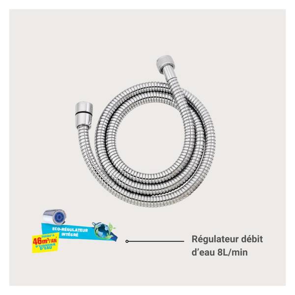 Duschschlauch AXON Silber - Metall - 200 x 200 x 150 cm