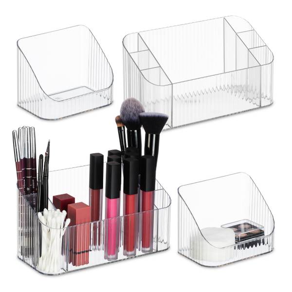 Lot de 2 organiseurs à maquillage Matière plastique - 21 x 11 x 10 cm