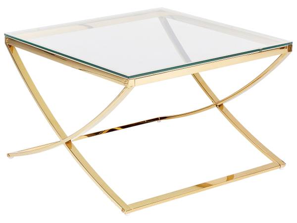 Couchtisch RINGGOLD Gold - Metall - 70 x 45 x 70 cm