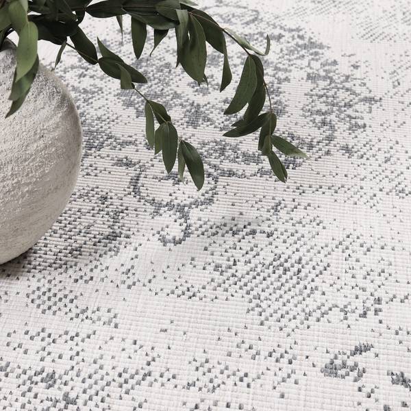Outdoor-Teppich DuoRug Grau - 160 x 160 cm
