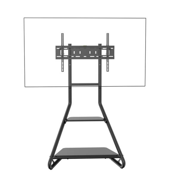 TV-Stand LUMFS40-46T_ZWART Schwarz - Stahl - 84 x 146 x 60 cm