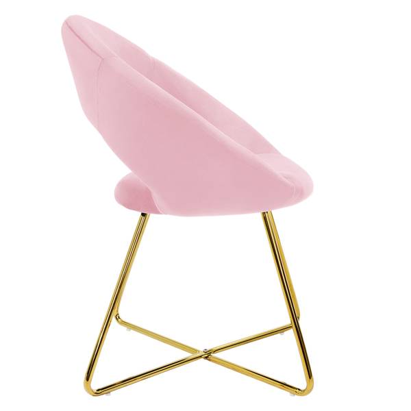 Chaise salle à manger JEREZ - Lot de 1 Rose foncé - 1 chaise