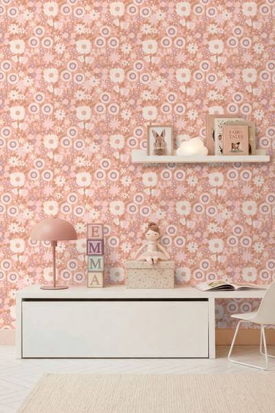 Tapete 132159 Pink - Papier - 50 x 900 x 50 cm