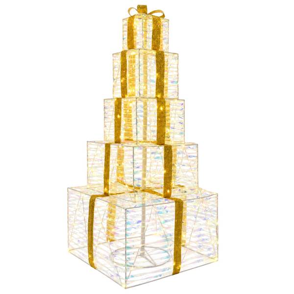 LED-Weihnachtsgeschenke  42049490 Weiß - Kunststoff - 56 x 120 x 56 cm